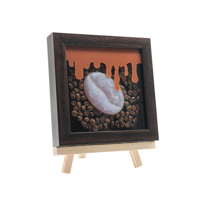 Bernsteinfarbene Kaffeesimulations-Kunstlampe – Lampe mit Kuss-Kaffeeduft