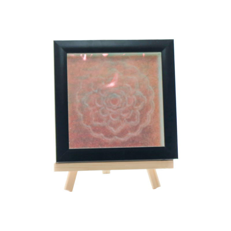Weiße Kristalllampe mit blauem Blumenmuster - Tianxiang Ripples